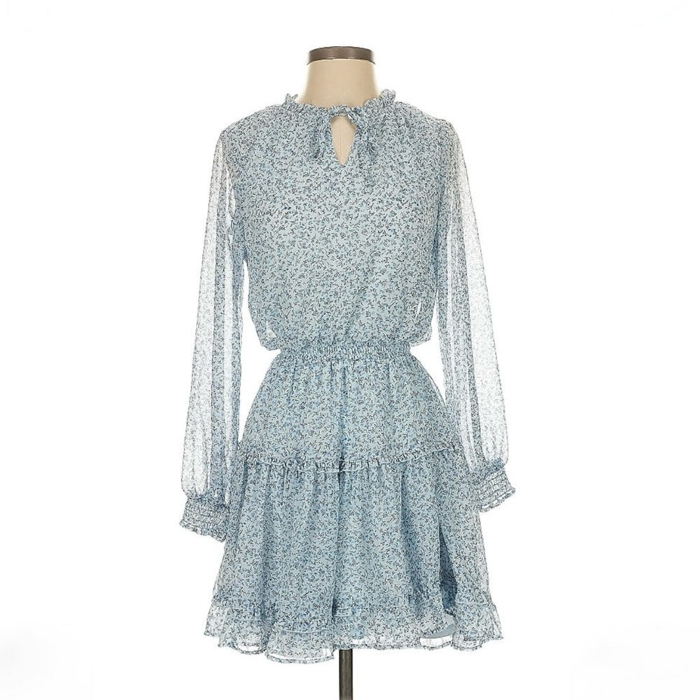 Jessica Simpson Blue Floral Mini Dress